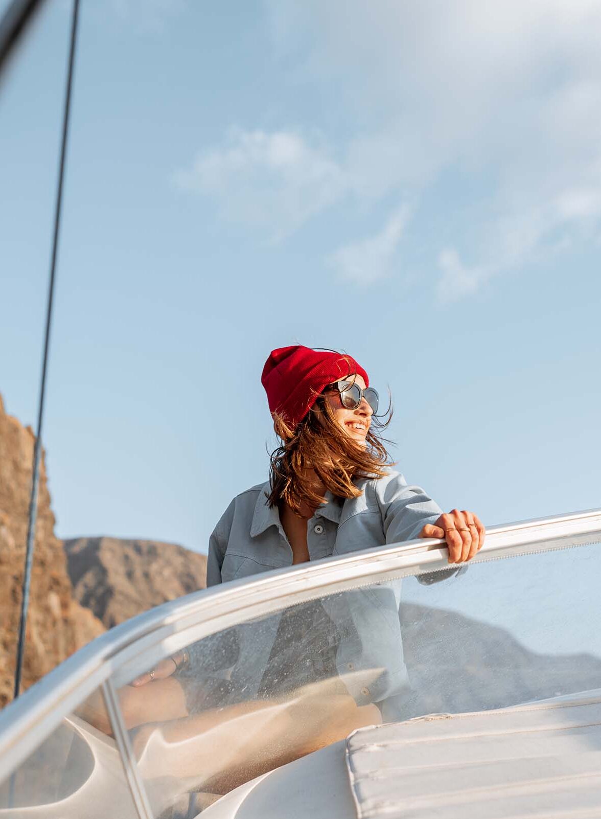 woman sailing on sorrento